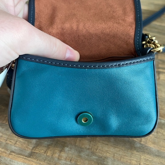 Coach Tabby 13 blue colorblock NWT - Picture 6 of 11